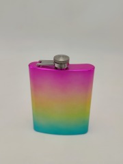 Electrical Iridescent Stainless Steel Pocket Flask
