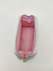 Embroidery Colorful Beach Mermaid Shell Cosmetic Bag