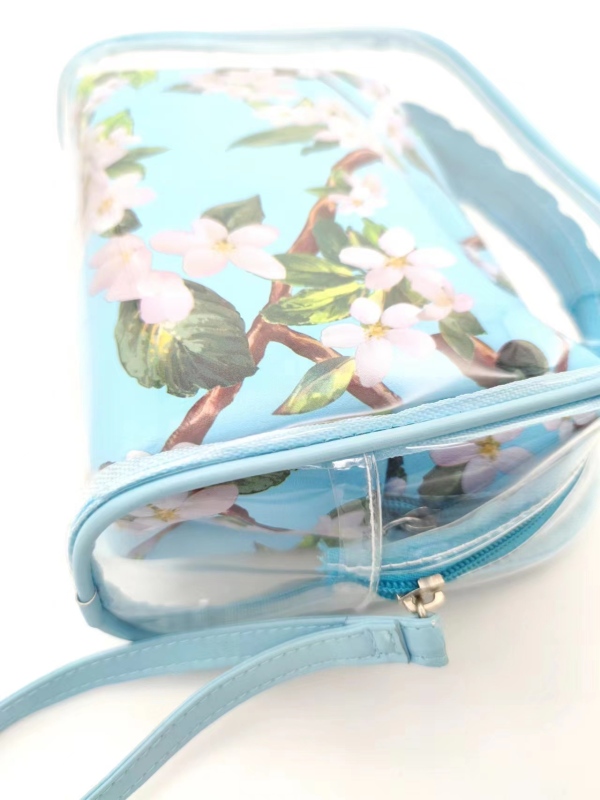 Double Transparent PVC Makeup Cosmetic Bag
