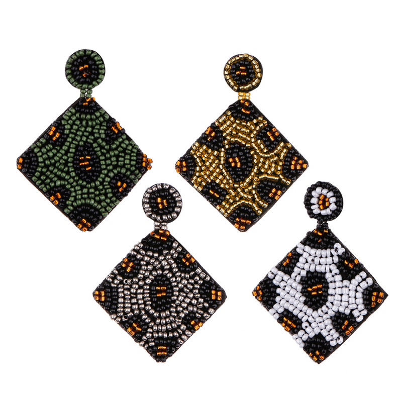 Handbeaded Handmade Beads Classic Vintage Earrings