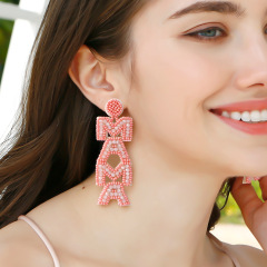 Handbeaded Vintage Beads MAMA Earrings