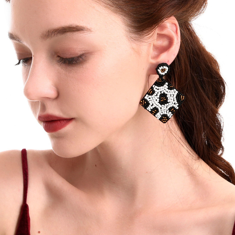 Handbeaded Handmade Beads Classic Vintage Earrings