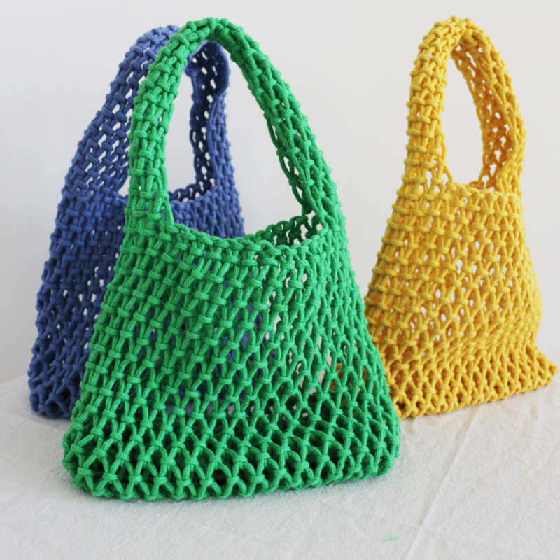 Handmade Handwoven Cotton Rope Handbag