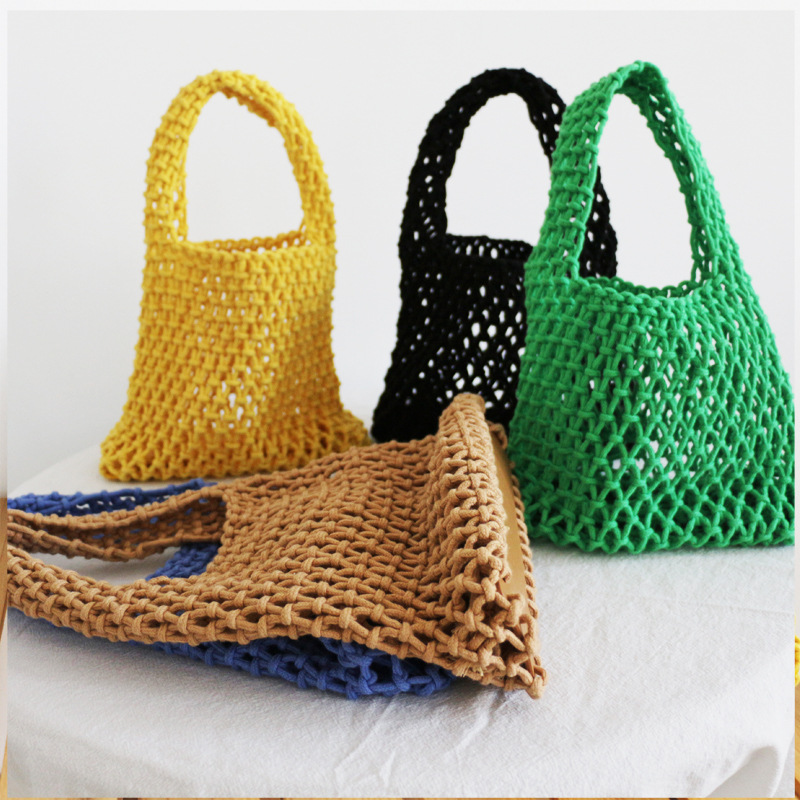 Handmade Handwoven Cotton Rope Handbag
