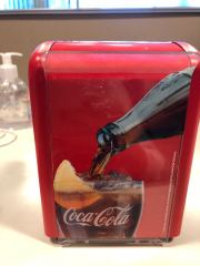 Custom Full Printing Tinplate Napkin Holder with Acrylic Menu Holder