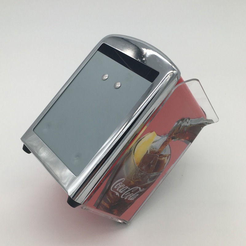 Custom Full Printing Tinplate Napkin Holder with Menu Holder