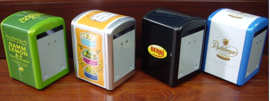 Custom Full Printing Tinplate Napkin Holder