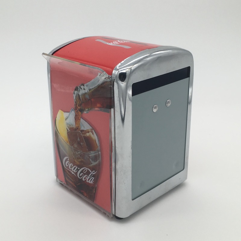 Custom Full Printing Tinplate Napkin Holder with Menu Holder