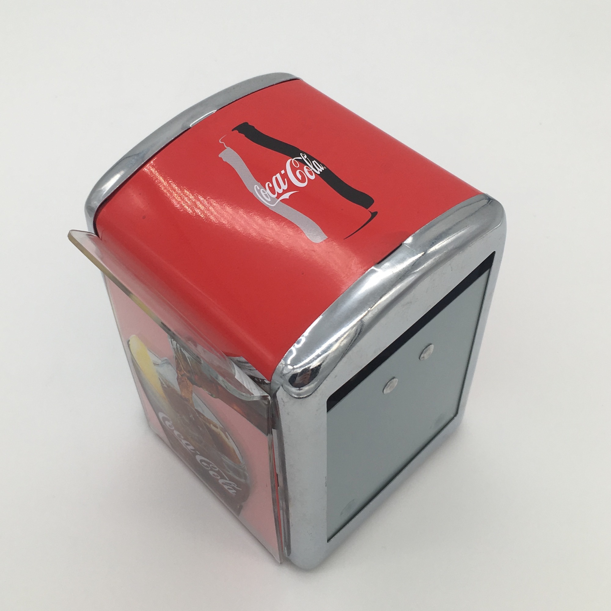 Custom Full Printing Tinplate Napkin Holder with Menu Holder