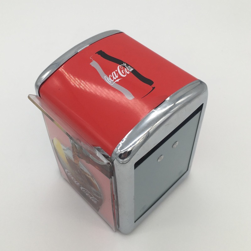 Custom Full Printing Tinplate Napkin Holder with Menu Holder