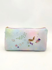 Embroidery Beach Mermaid Shell Cotton Purse