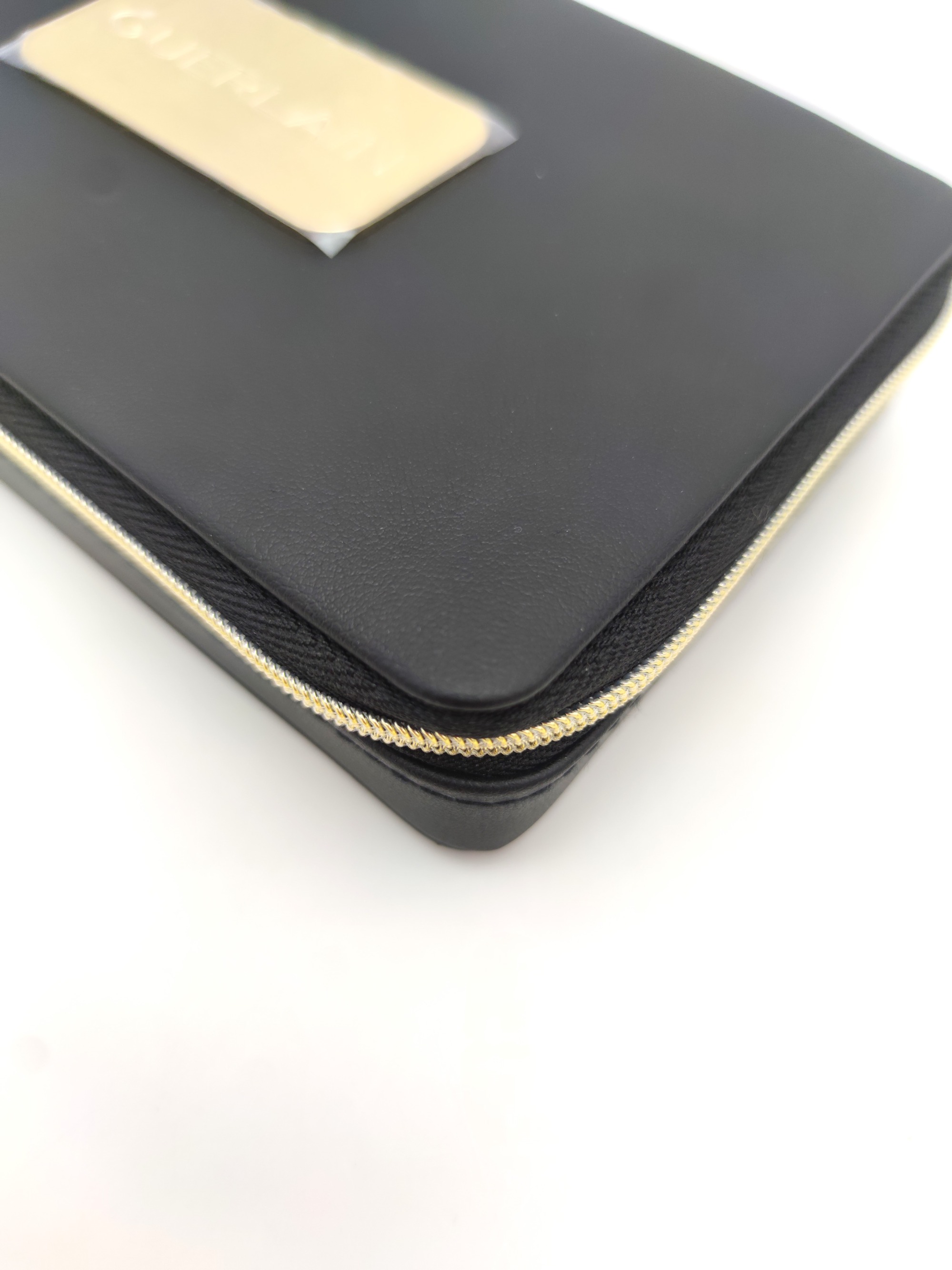 Black Foam Leather Makeup Eyeshadow Blush Lip Pallet Case