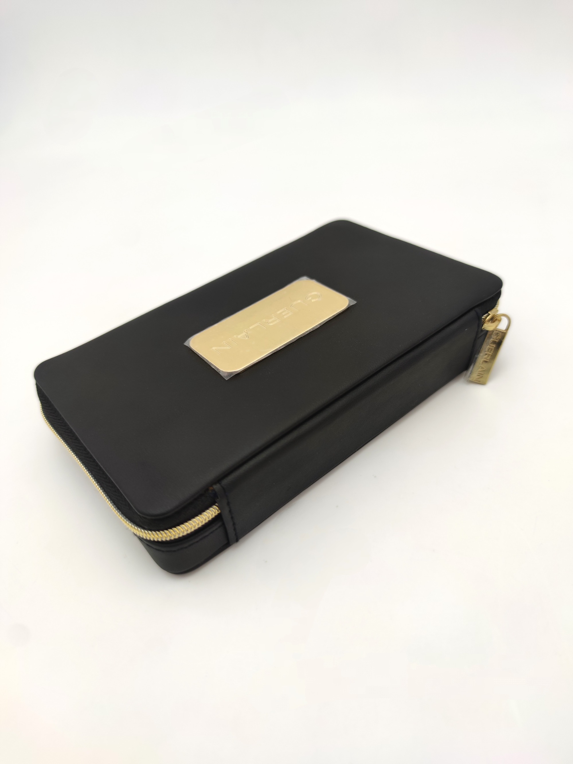 Black Foam Leather Makeup Eyeshadow Blush Lip Pallet Case