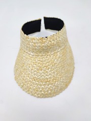 Black Ribbon Summer Hand Weaving Straw Sun Hat