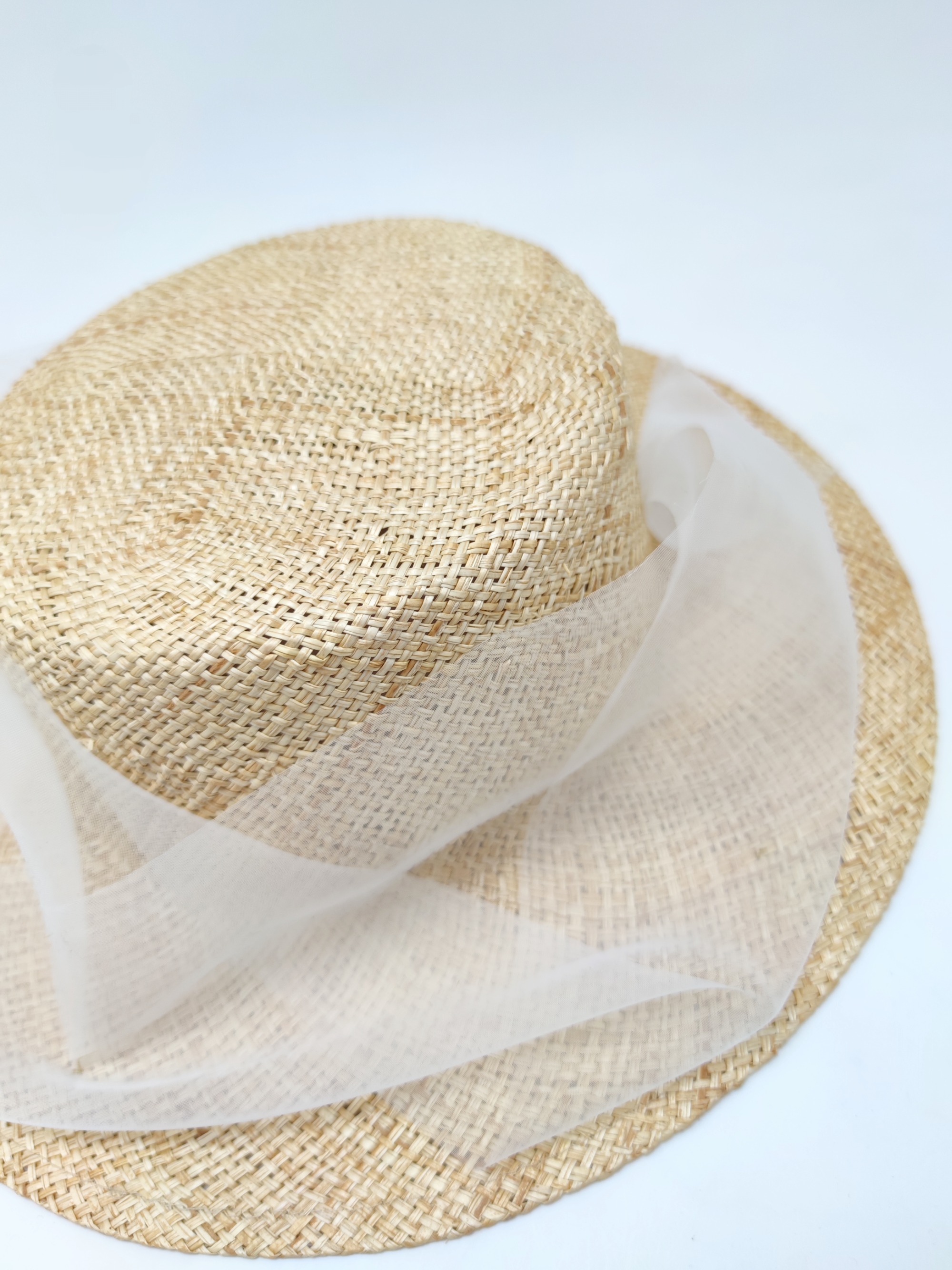 Handmade Ribbon Straw Hat