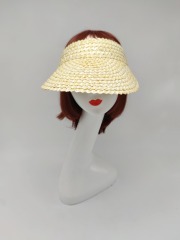 Black Ribbon Summer Hand Weaving Straw Sun Hat