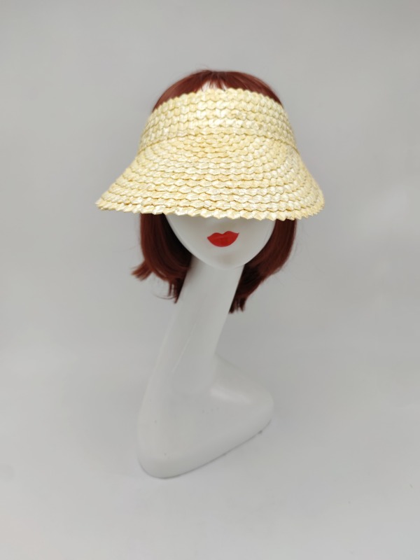 Black Ribbon Summer Hand Weaving Straw Sun Hat