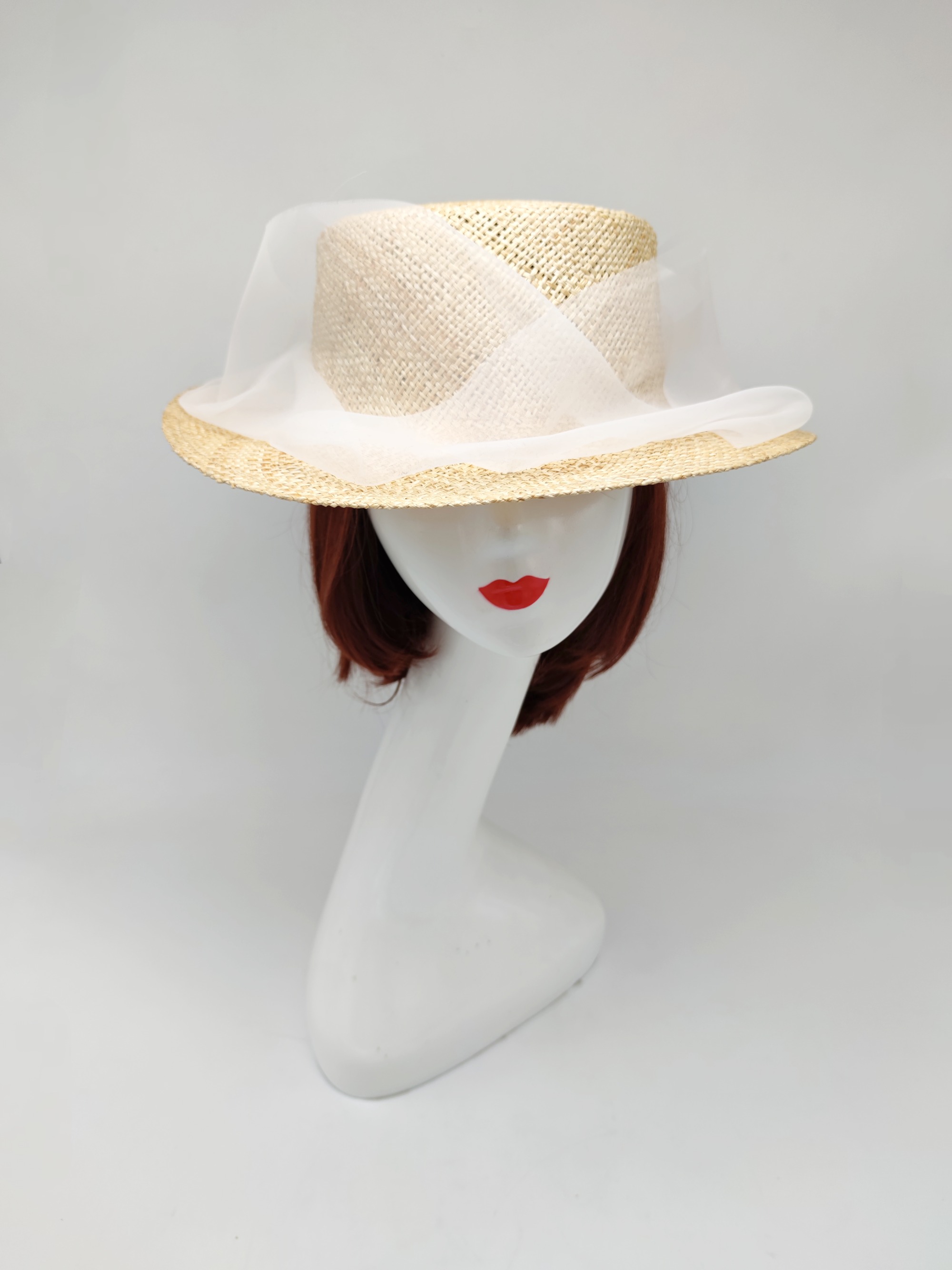 Handmade Ribbon Straw Hat