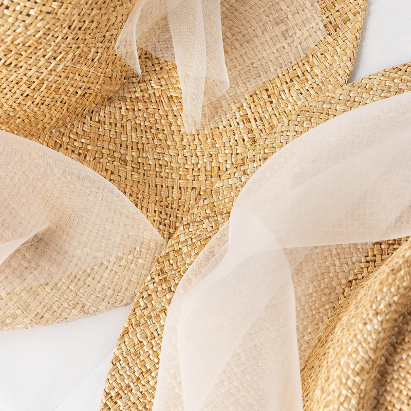 Handmade Ribbon Straw Hat