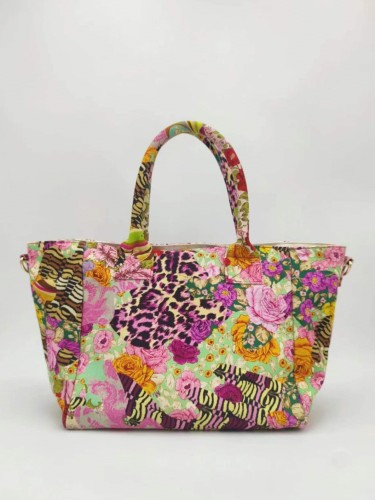 Colorful Printing Small Cotton Canvas Tote Bag Beach handbag
