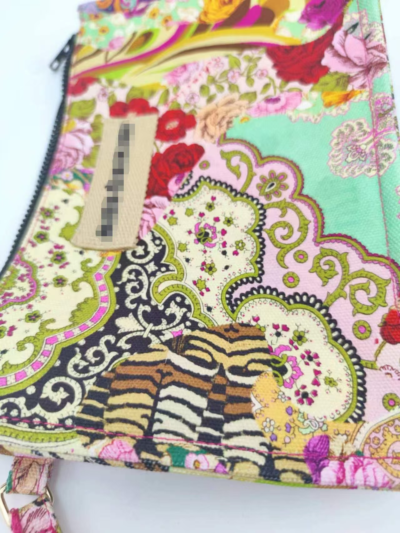 Casual Custom Printing Pochette Handbag Pouch with Logo Strap