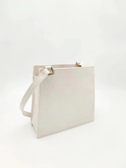 Small Casual Natural Color Crossbody Cotton Canvas Bag with Adjustable Shoulder Strap
