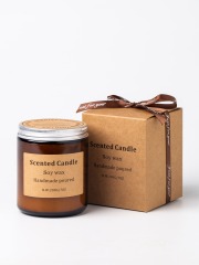 Minimalist Home Fragrance Aroma Soy Wax Glass Scented Candle