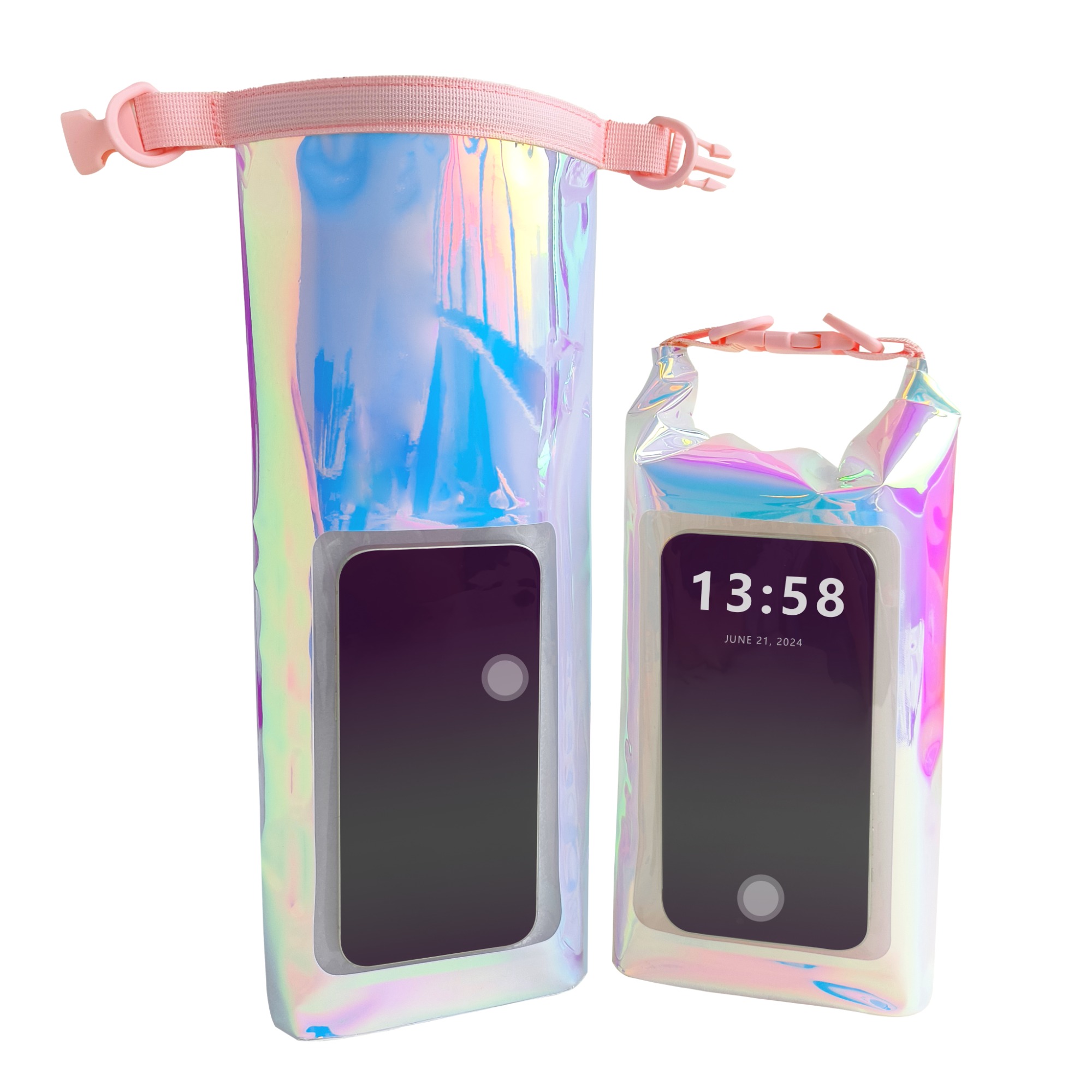 Quality PVC TPU Black Waterproof Phone Bag Shoulder Beach Window Bag