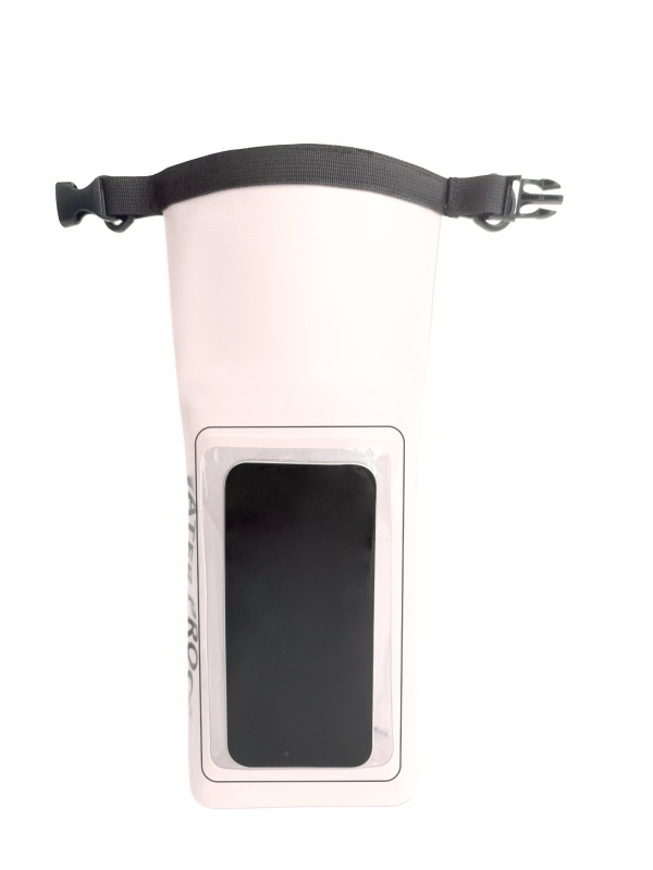 Quality PVC TPU White Blue Waterproof Phone Bag Shoulder Beach Window Bag