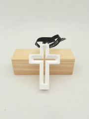 Scented Home Car Fragrance Crucifix Wardrobe Plaster Aroma Stone with Ribbon