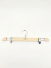Twistable Adjustable Natural Wooden Beech Trousers Clip Hanger