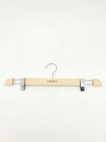 Twistable Adjustable Natural Wooden Beech Trousers Clip Hanger