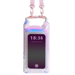 Quality TPU Colorful Iridescent Waterproof Phone Bag Shoulder Beach Window Bag