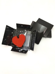 Red Rose Heart with Ribbon Hang Wardrobe Air Freshener Scented Fragrance