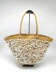 Boho Beach Style Straw Shoulder Bag with Shell Details