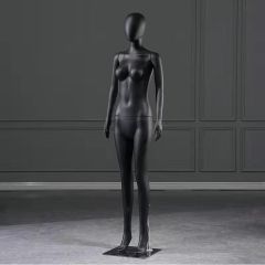 Elegant Matte Black Women Mannequin Set with Different Poses