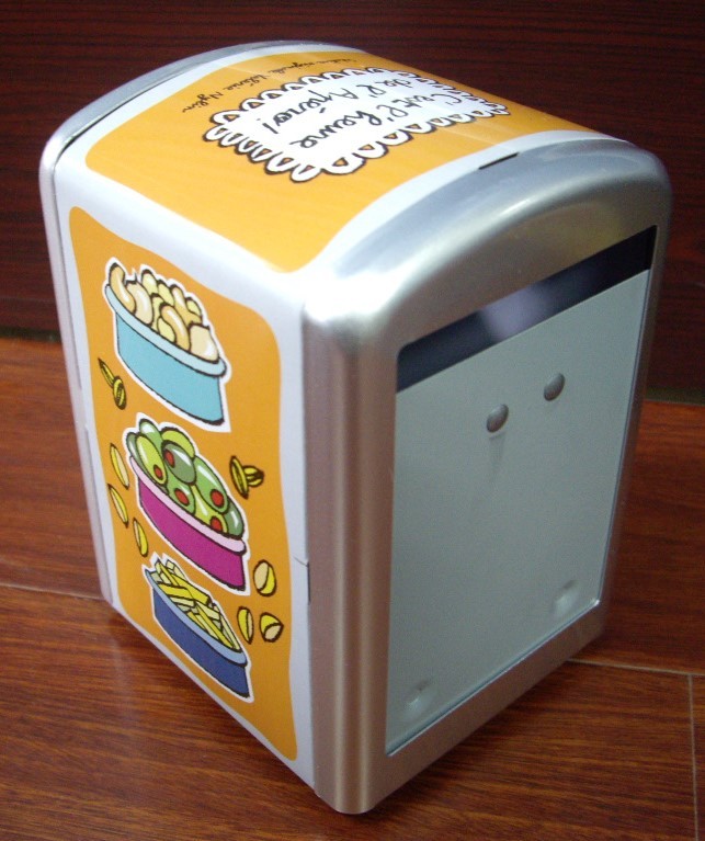 Restaurants and Coffee Shops Personalized Metal Tinplate Tissue Box Napkin Holder