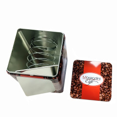 Modern Tinplate Tissue Box Holder for Coffee Shop Decor