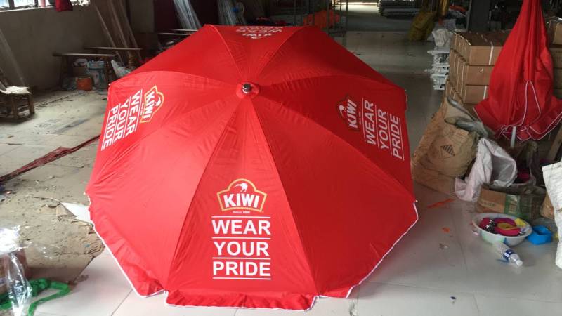 Personalized Garden Parasol with Custom Branding for Outdoor Dining Spaces