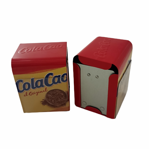 Colored Frame Tinplate Napkin Holder with Menu Holder