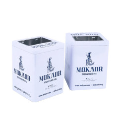 Custom Printed Tinplate Napkin Holder with Tea Sugar Bag Holder for Restaurants and Coffee Shops