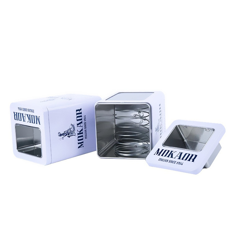 Custom Printed Tinplate Napkin Holder with Tea Sugar Bag Holder for Restaurants and Coffee Shops