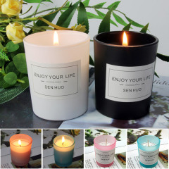 Romantic Rose Garden Soy Wax Scented Candle in Glass Cup