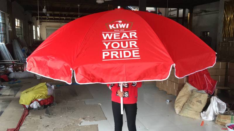 Personalized Garden Parasol with Custom Branding for Outdoor Dining Spaces