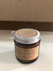 Fresh Fragrance Metal Trim Brown Glass Soy Wax Scented Candle