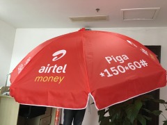Custom Branding Parasol for Restaurants with Windproof Canopy Feature