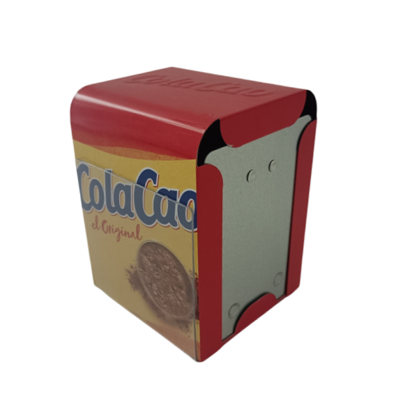 Colored Frame Tinplate Napkin Holder with Menu Holder