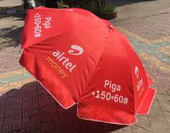 Custom Branding Parasol for Restaurants with Windproof Canopy Feature