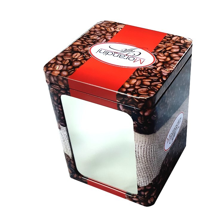 Modern Tinplate Tissue Box Holder for Coffee Shop Decor