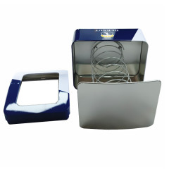 Curved Top Custom Branding Tinplate Coffee Table Napkin Holder